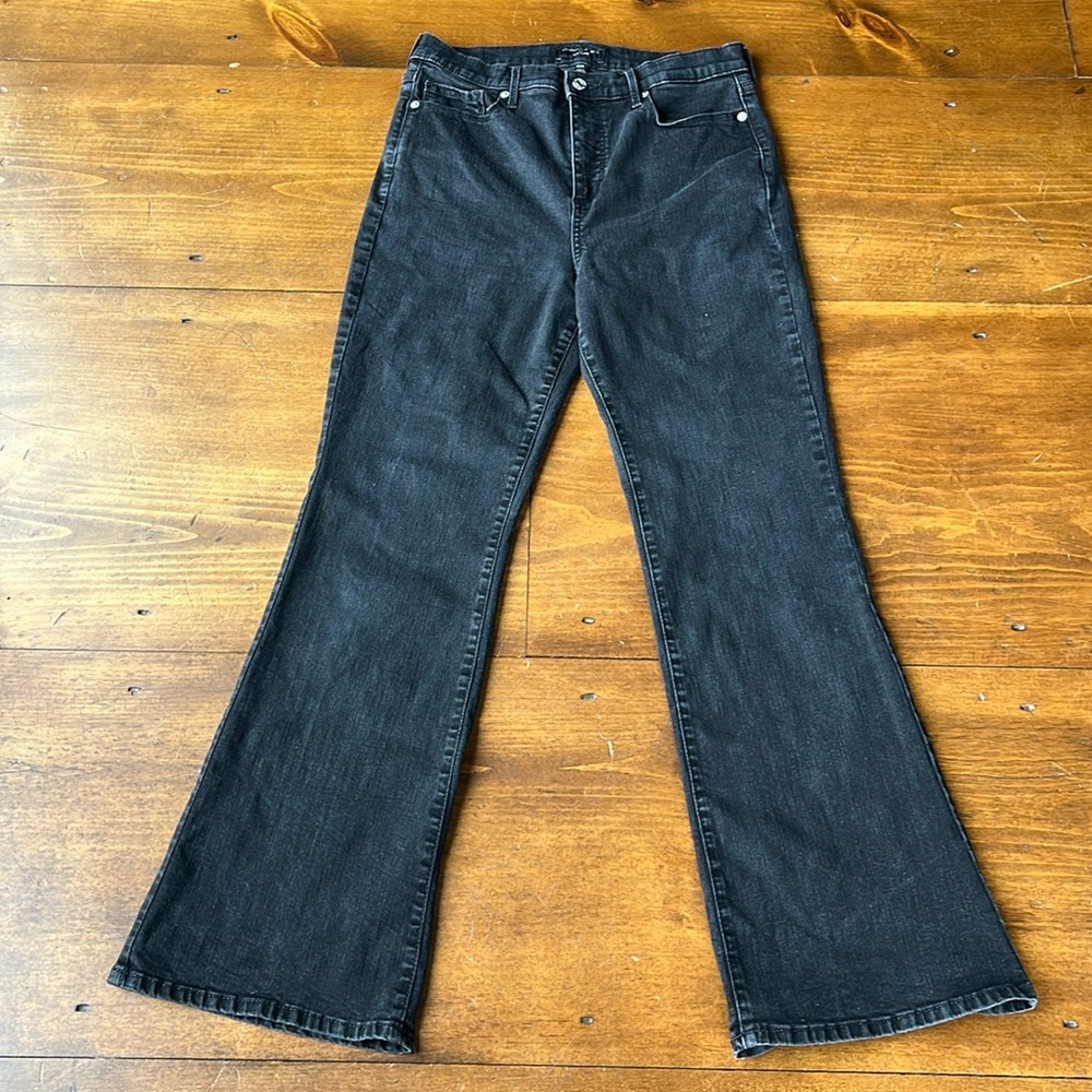 Banana Republic Black Medium Wash Slim Flare Jeans Size 29/8